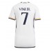 Real Madrid Vinicius Junior #7 Voetbalkleding Thuisshirt Dames 2023-24 Korte Mouwen